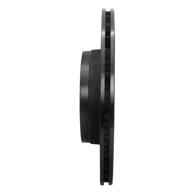 R1 Concepts R1 2017-2024 Maserati Ghibli Rear Right Drilled & Slotted Black Brake Rotor