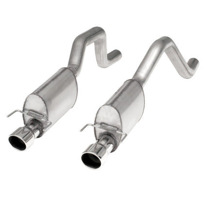 Stainless Works 2006-13 Corvette C6ZO6/ZR1 3in Axle Back S-Tube Mufflers Dual 4in Rolled Edge Tips