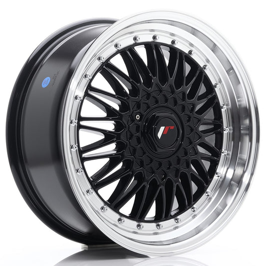 JR Wheels JR91880XX3574GB JR Wheels JR9 18x8 ET35-40 BLANK Gloss Black w/ Machined Lip