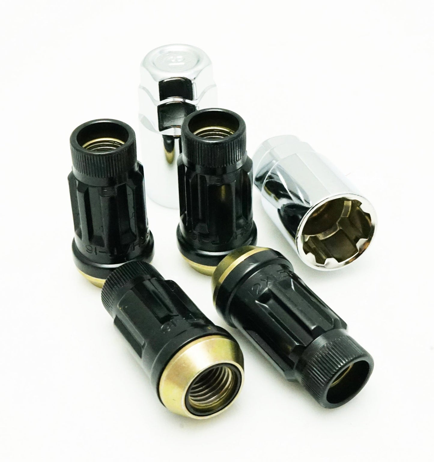 MUTEKI 34938B LUG NUTS KIT SR45R LOCK SET 12X1.50 45MM BLACK