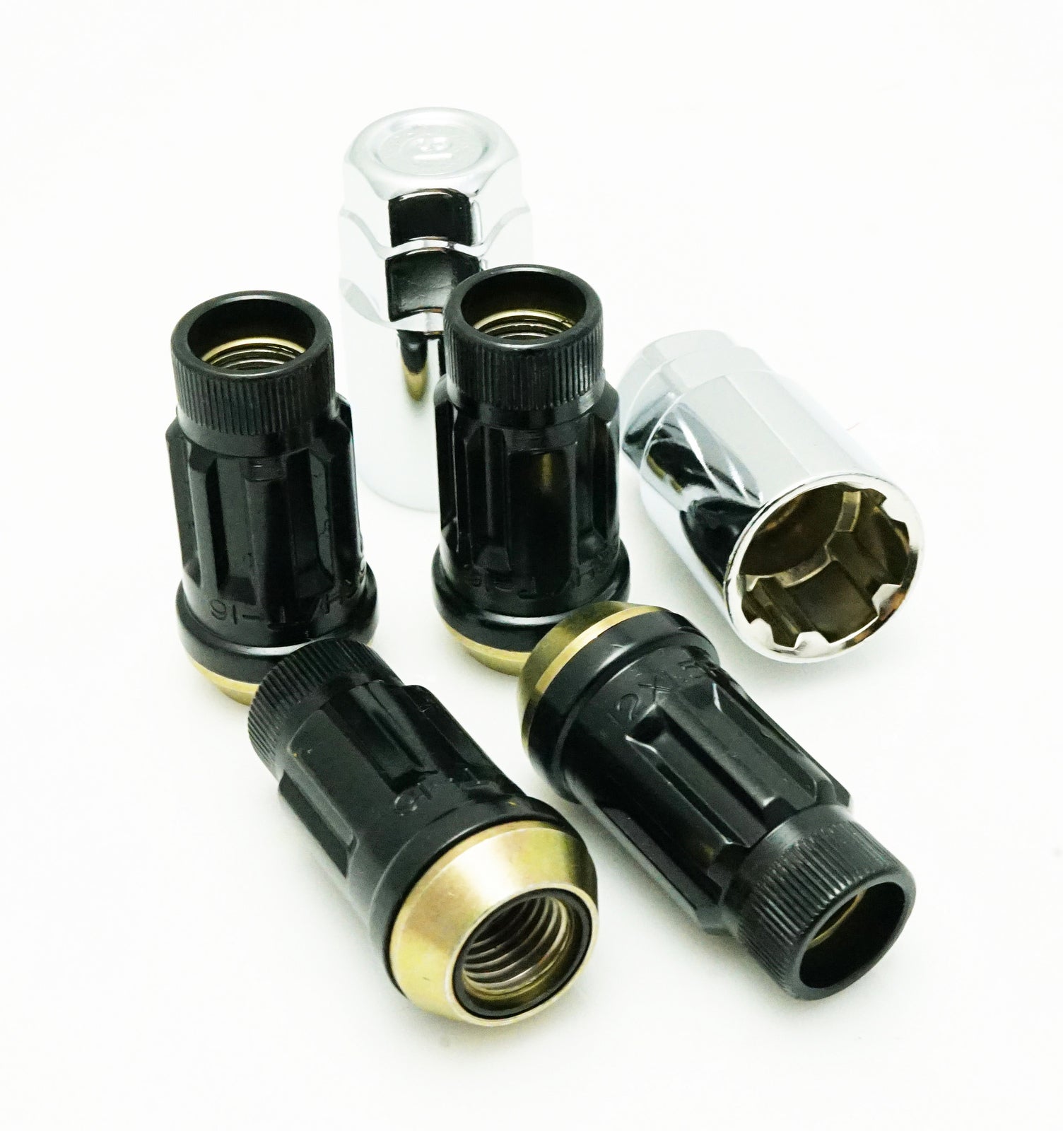 MUTEKI 34938B LUG NUTS KIT SR45R LOCK SET 12X1.50 45MM BLACK