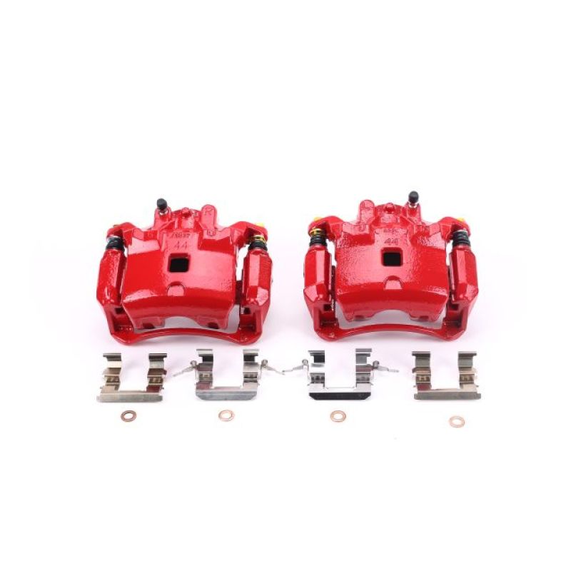 PowerStop Power Stop 07-18 Nissan Sentra Front Red Calipers w/Brackets - Pair