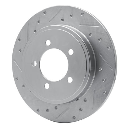 R1 Concepts R1 02-10 Ford Explorer Sport Trac Rear Left Drilled & Slotted Silver Brake Rotor