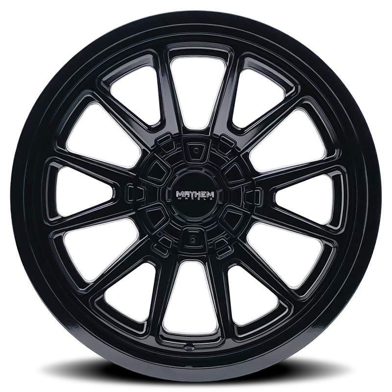 Mayhem 8116 Intrepid 20x9 / 5x127 BP/ 0mm Offset / 87mm Hub Gloss Black Wheel