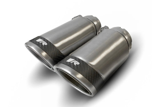 Remus Stainless Steel 84mm Angled w/Carbon Ring Tail Pipe Set (Pair)
