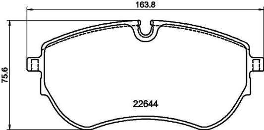 TEXTAR 2264403 Front Brake Pad Set