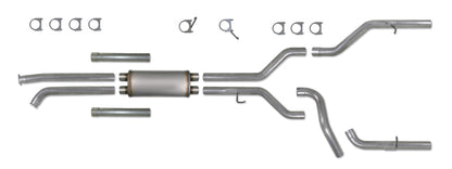 Diamond Eye Performance Diamond Eye KIT 3-1/2in Catback DUAL GAS AL TOYOTA TUNDRA 5.7L 07-10