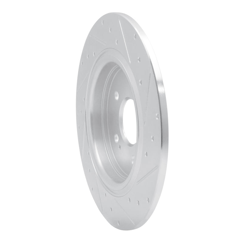 R1 Concepts R1 18-25 Honda Odyssey Rear Left Drilled & Slotted Silver Brake Rotor
