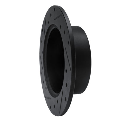 R1 Concepts R1 95-98 Acura TL Rear Right Drilled & Slotted Black Brake Rotor