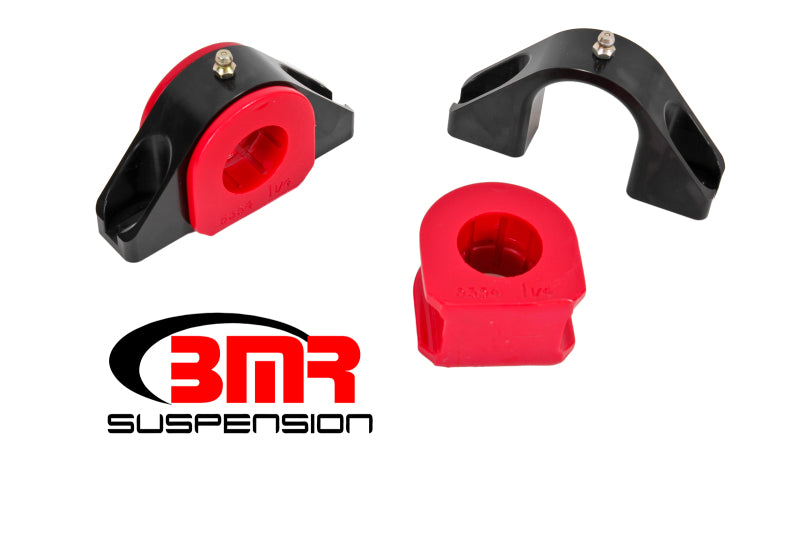 BMR Suspension BMR Universal 1.25in Billet Aluminum Sway Bar Mount Mount (Polyurethane) - Black