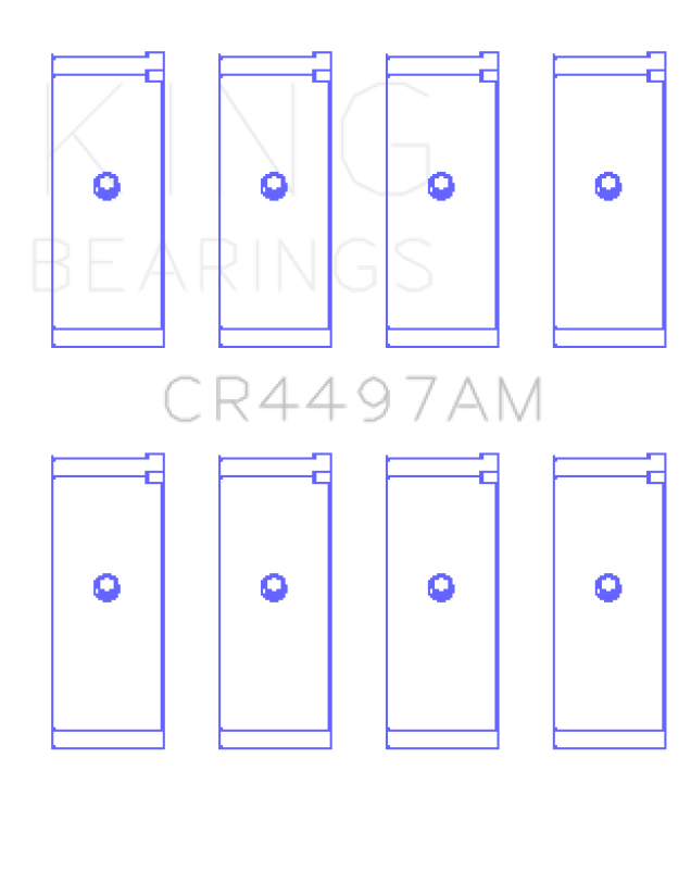 King Engine Bearings Mitsubishi 4G12 (Size +0.25mm) Connecting Rod Bearing Set