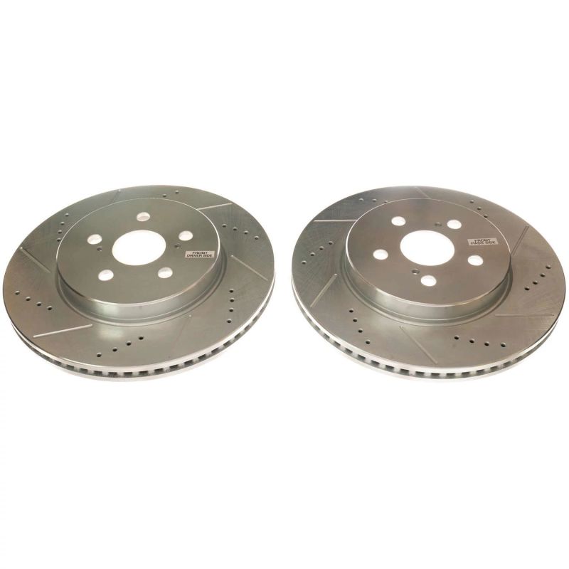 PowerStop Power Stop 19-20 Toyota Corolla Front Evolution Drilled & Slotted Rotors - Pair