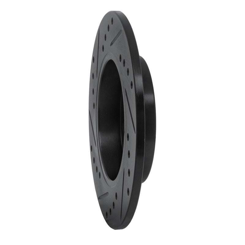 R1 Concepts R1 01-06 Audi TT Quattro Rear Right Drilled & Slotted Black Brake Rotor