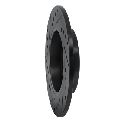 R1 Concepts R1 01-06 Audi TT Quattro Rear Right Drilled & Slotted Black Brake Rotor