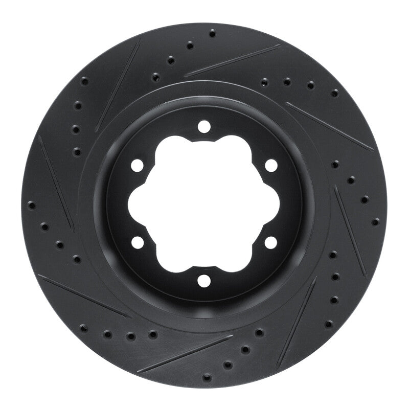 R1 Concepts R1 20-25 Ford Transit-350 HD/DRW Rear Right Drilled & Slotted Black Brake Rotor