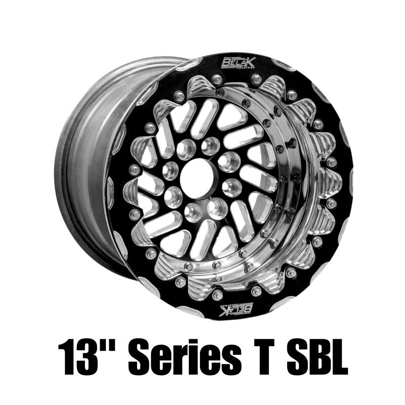 Belak Wheels Belak 13x9 / 5in BS / 4x100 BP / High Pad / Series Twisted Wheel - Single Beadlock