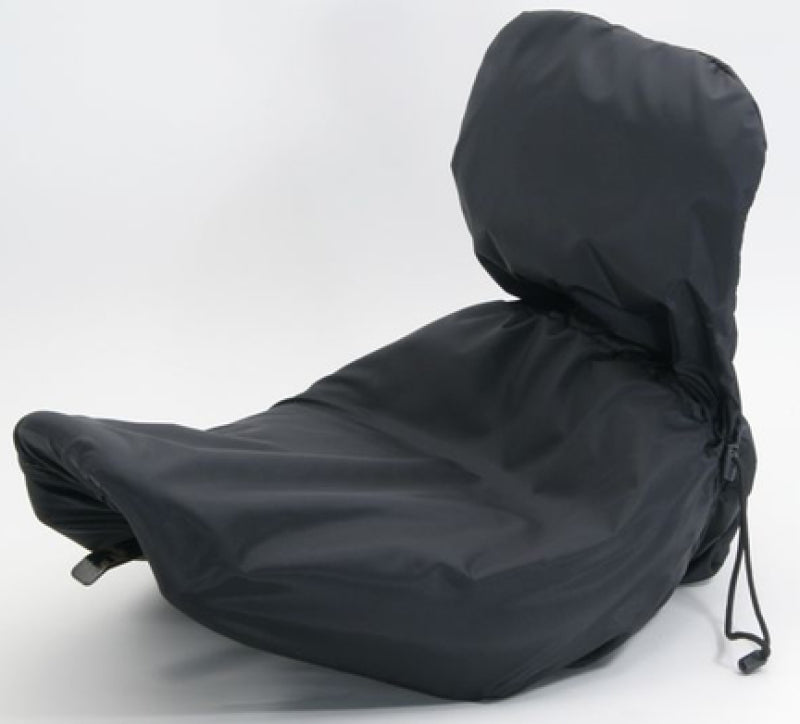 Mustang Motorcycle Mustang Harley Solo Seat w/Driver Backrest Rain Covers - Black