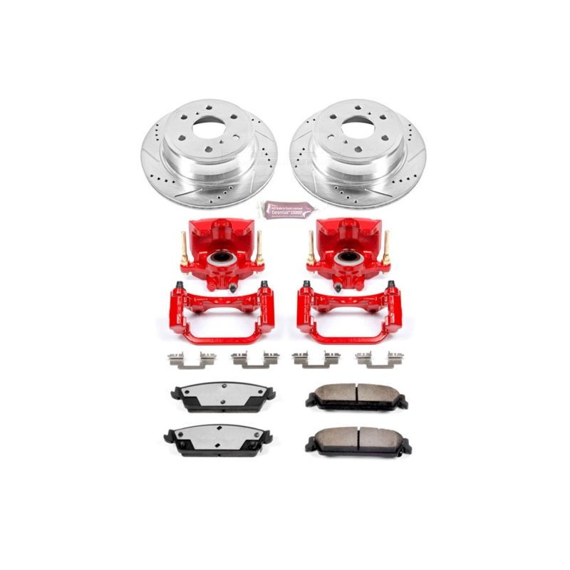 PowerStop Power Stop 07-14 Cadillac Escalade Rear Z36 Truck & Tow Brake Kit w/Calipers