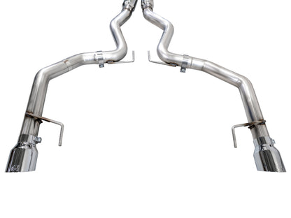 AWE Tuning AWE 2024 Ford Mustang GT Fastback S650 RWD Track Edition Cat-Back Exhaust w/ Dual Chrome Silver Tips