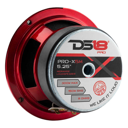 DS18 5.25in 150 Watts RMS 8 ohm Mid-Range Loudspeaker