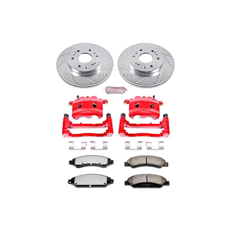 PowerStop Power Stop 2007 GMC Yukon XL 1500 Front Z36 Truck & Tow Kit w/Cals