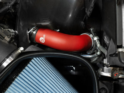 aFe BladeRunner 3in & 3-1/2in AL Hot and Cold Charge Pipe Kit Red RAM Diesel Trucks 25-26 L6-6.7L
