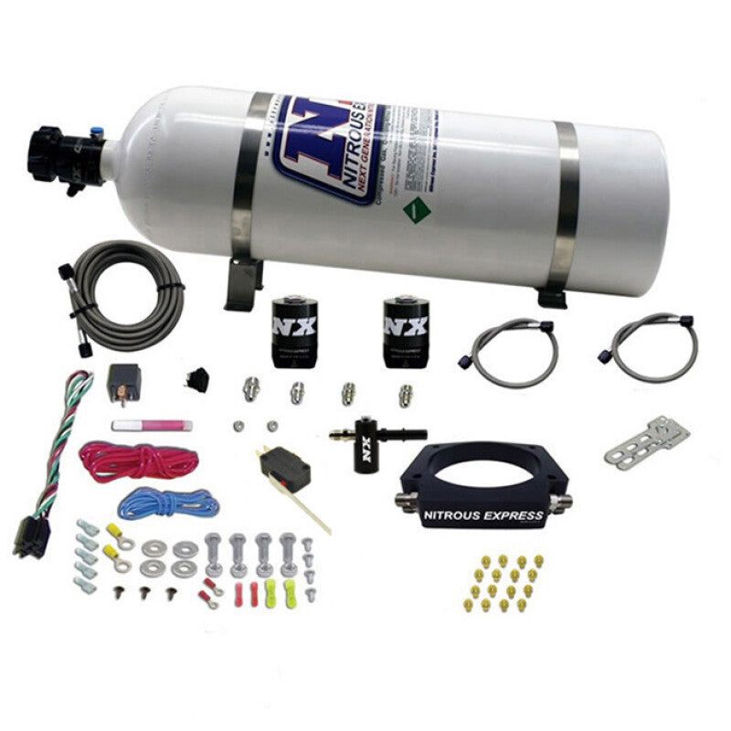 Nitrous Express LT2 C8 Nitrous Plate Kit (50-300HP) w/15lb Bottle