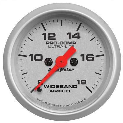 Autometer Ultra-Lite 52mm Wideband Air/Fuel Gauge Analog Stepper Motor