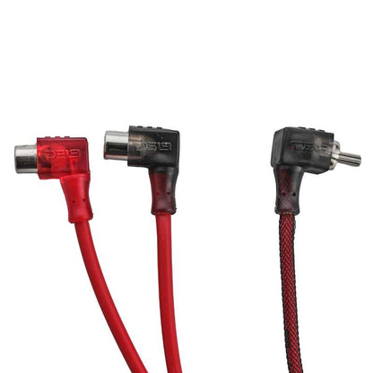 DS18 Level 2 RCA Wire Y Connector 1 Male to 2 Females Smart 90-Degree Connectors