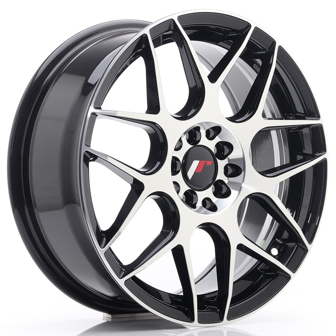 JR Wheels JR18177054073GBM JR Wheels JR18 17x7 ET40 5x100/114 Gloss Black Machined Face