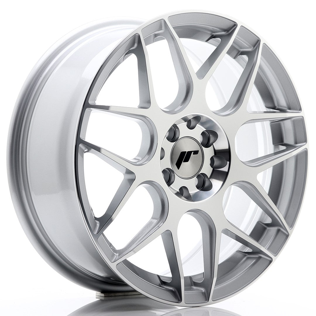 JR Wheels JR18177054073SM JR Wheels JR18 17x7 ET40 5x100/114 Silver Machined Face