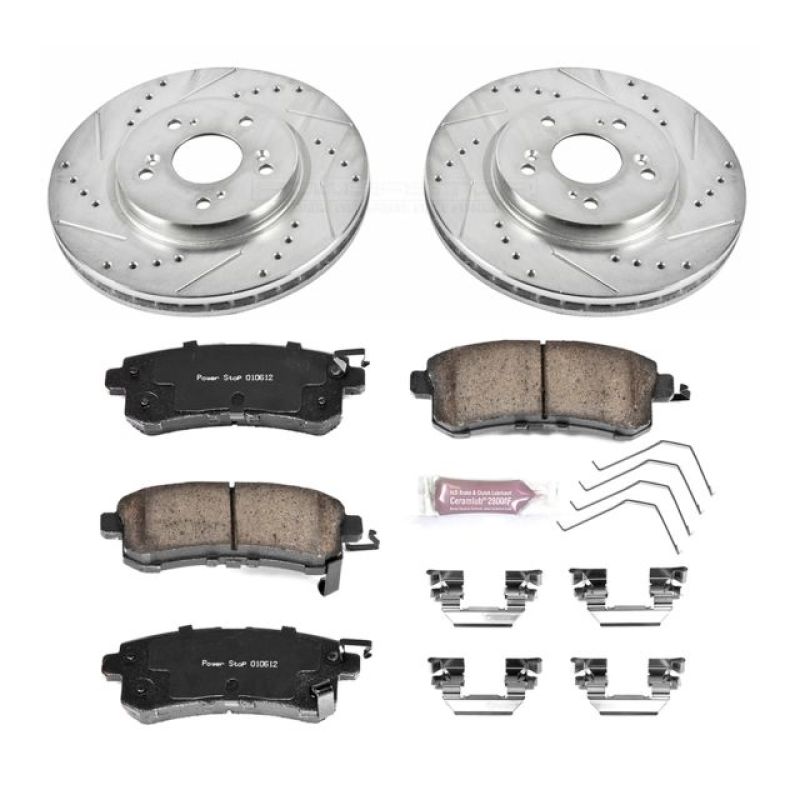 PowerStop Power Stop 12-15 Honda Crosstour Front Z23 Evolution Sport Brake Kit