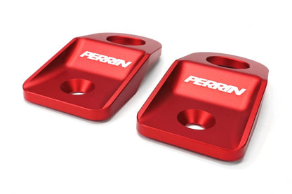 Perrin Performance PERRIN 08-14 Subaru WRX/STI / 08-11 Impreza / 08-10 Outback Upper Radiator Bracket Set - Red