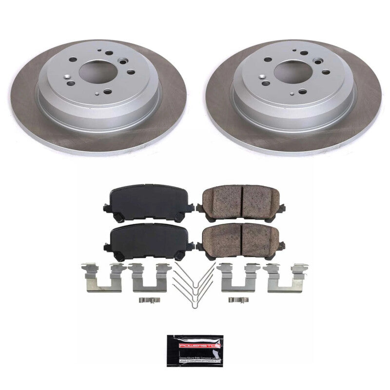 PowerStop Power Stop 17-22 Honda Ridgeline Rear Semi-Coated Rotor Kit