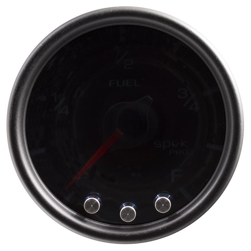 Autometer Spek-Pro Gauge Fuel Level 2 1/16in 0-270 Programmable Blk/Smoke/Blk
