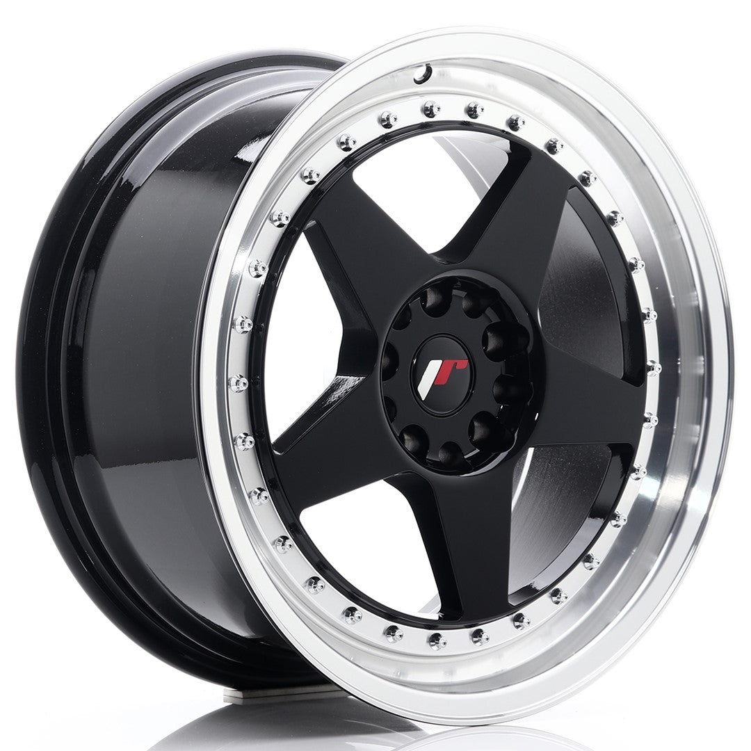 JR Wheels JR61885MG2274GBL JR Wheels JR6 18x8,5 ET22 5x114,3/120 Gloss Black w/ Machined Lip