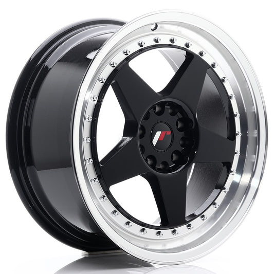 JR Wheels JR61885MG2274GBL JR Wheels JR6 18x8,5 ET22 5x114,3/120 Gloss Black w/ Machined Lip