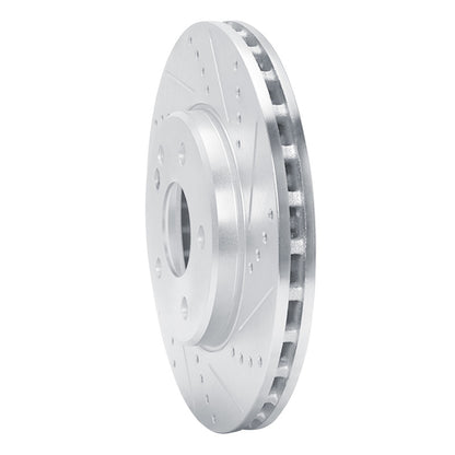 R1 Concepts R1 06-11 Mercedes-Benz B200 Front Right Drilled & Slotted Silver Brake Rotor