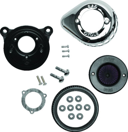 S&S Cycle 01-17 BT Stealth Air Stinger Kit w/ Chrome Teardrop