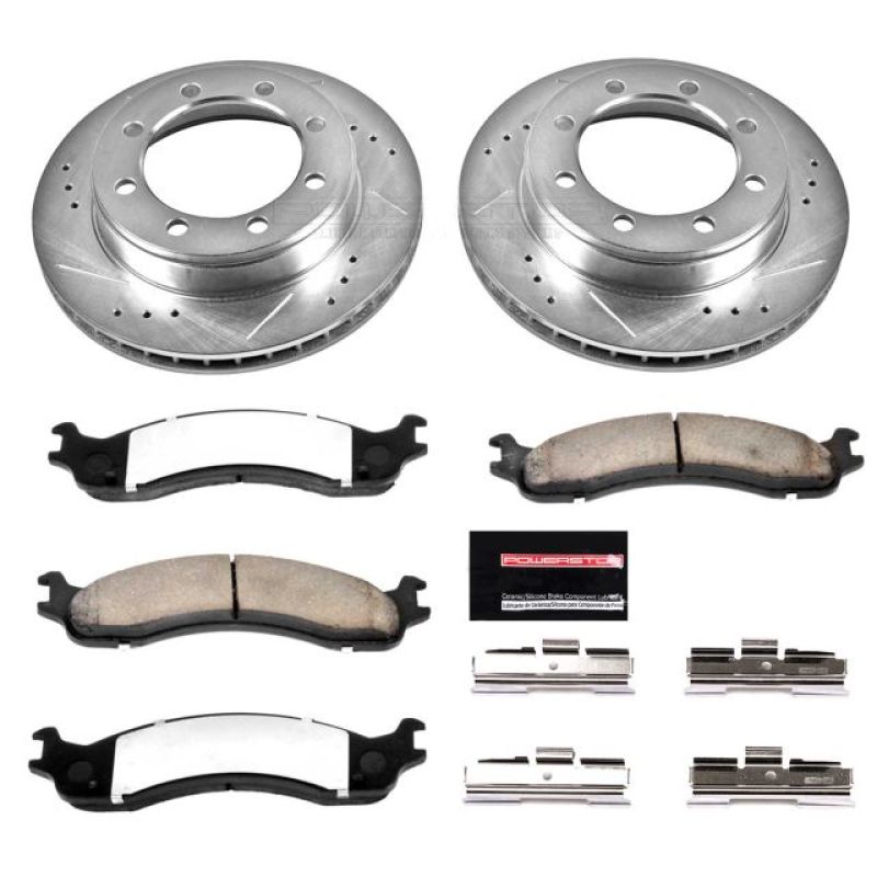 PowerStop Power Stop 95-99 Ford F-250 Front Z36 Truck & Tow Brake Kit