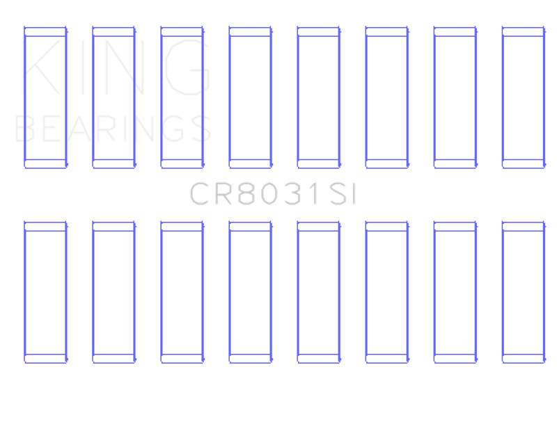 King Engine Bearings Chrysler Jeep V8 287 4.7L (Od+.002in) (Size +1.0mm) Connecting Rod Bearing Set