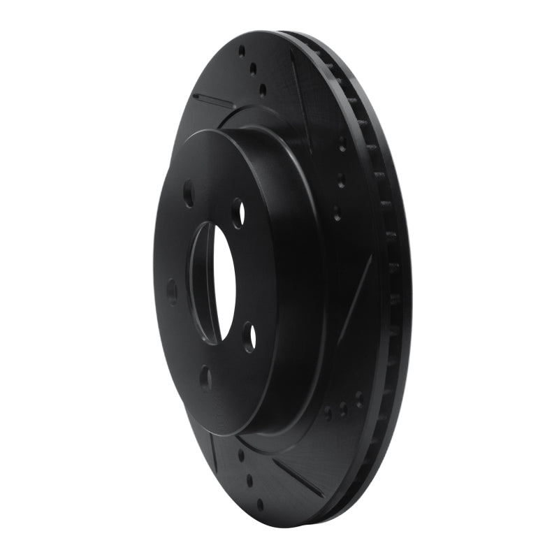 R1 Concepts R1 93-97 Chevrolet Camaro Rear Right Drilled & Slotted Black Brake Rotor