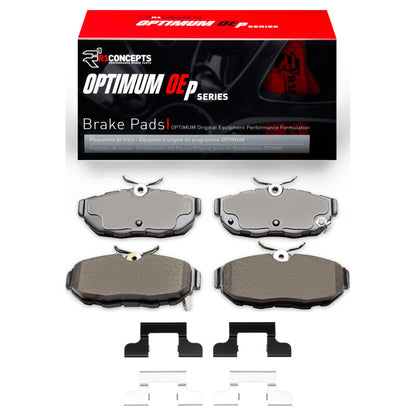 R1 Concepts R1 2005-2014 Ford Mustang Rear R1 Optimum OE Pads & Hardware Kit