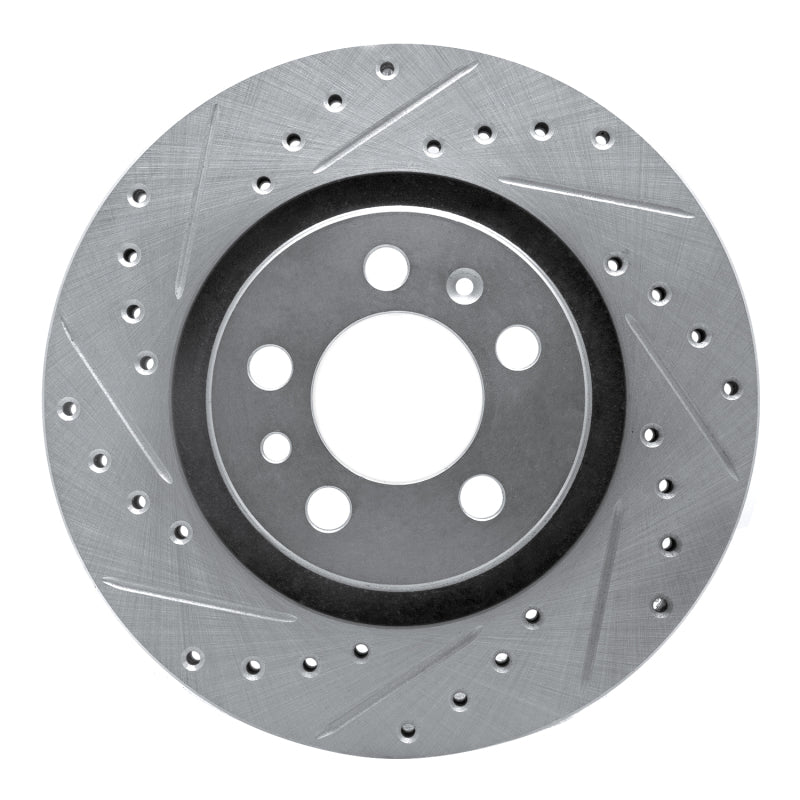 R1 Concepts R1 98-15 Volkswagen Golf Front Left Drilled & Slotted Silver Brake Rotor