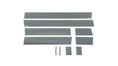 Putco 07-13 GMC Sierra Reg Cab 8ft Long Box - 6in Wide - 10pcs Black Platinum Rocker Panels