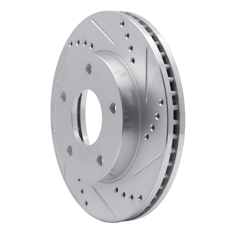 R1 Concepts R1 1979-1998 Buick Riviera Front/Rear Right Drilled & Slotted Silver Brake Rotor
