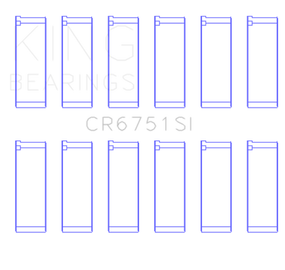 King Engine Bearings Ford 155 (Size +1.0mm) Connecting Rod Bearing Set