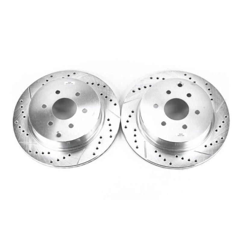 PowerStop Power Stop 05-12 Nissan Pathfinder Rear Evolution Drilled & Slotted Rotors - Pair