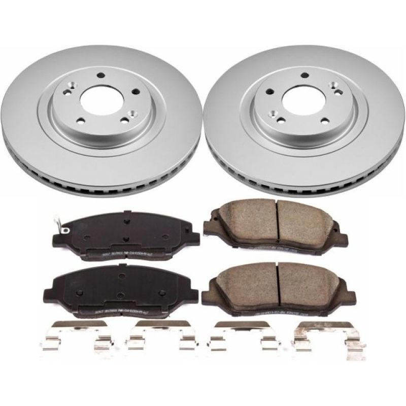 PowerStop Power Stop 17-18 Hyundai Santa Fe Front Z17 Evolution Geomet Coated Brake Kit