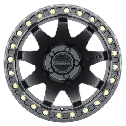Method Wheels Method MR108 17x9 -44mm Offset 5x5 71.5mm CB Matte Black w/BH-H24125-38 Wheel